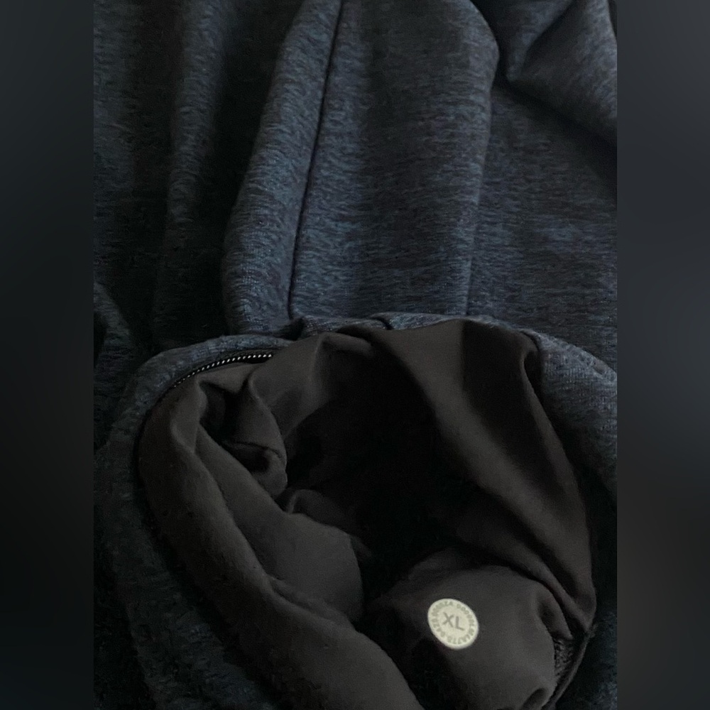 Lululemon Men’s Surge Full Zip Jacket Heathered blue XL - Picture 4 of 4